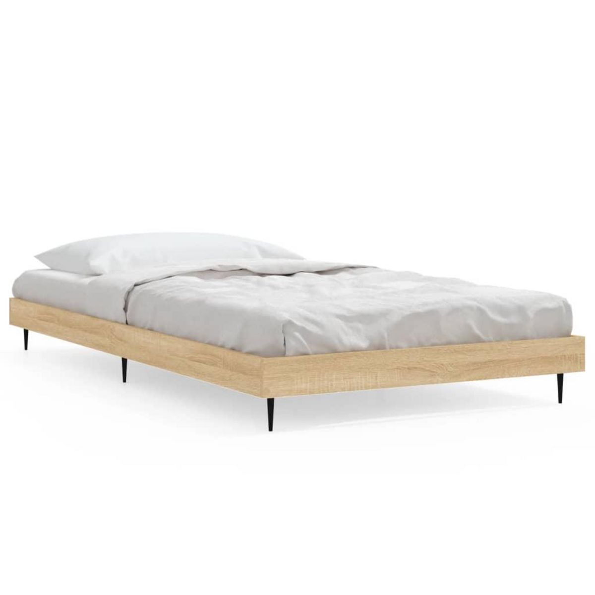 VIDAXL Cadre de lit sans matelas chene sonoma 90x200 cm
