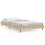 VIDAXL Cadre de lit sans matelas chene sonoma 90x200 cm