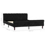 Voir la diapositive 6 : VIDAXL Cadre de lit sans matelas noir velours 160x200 cm