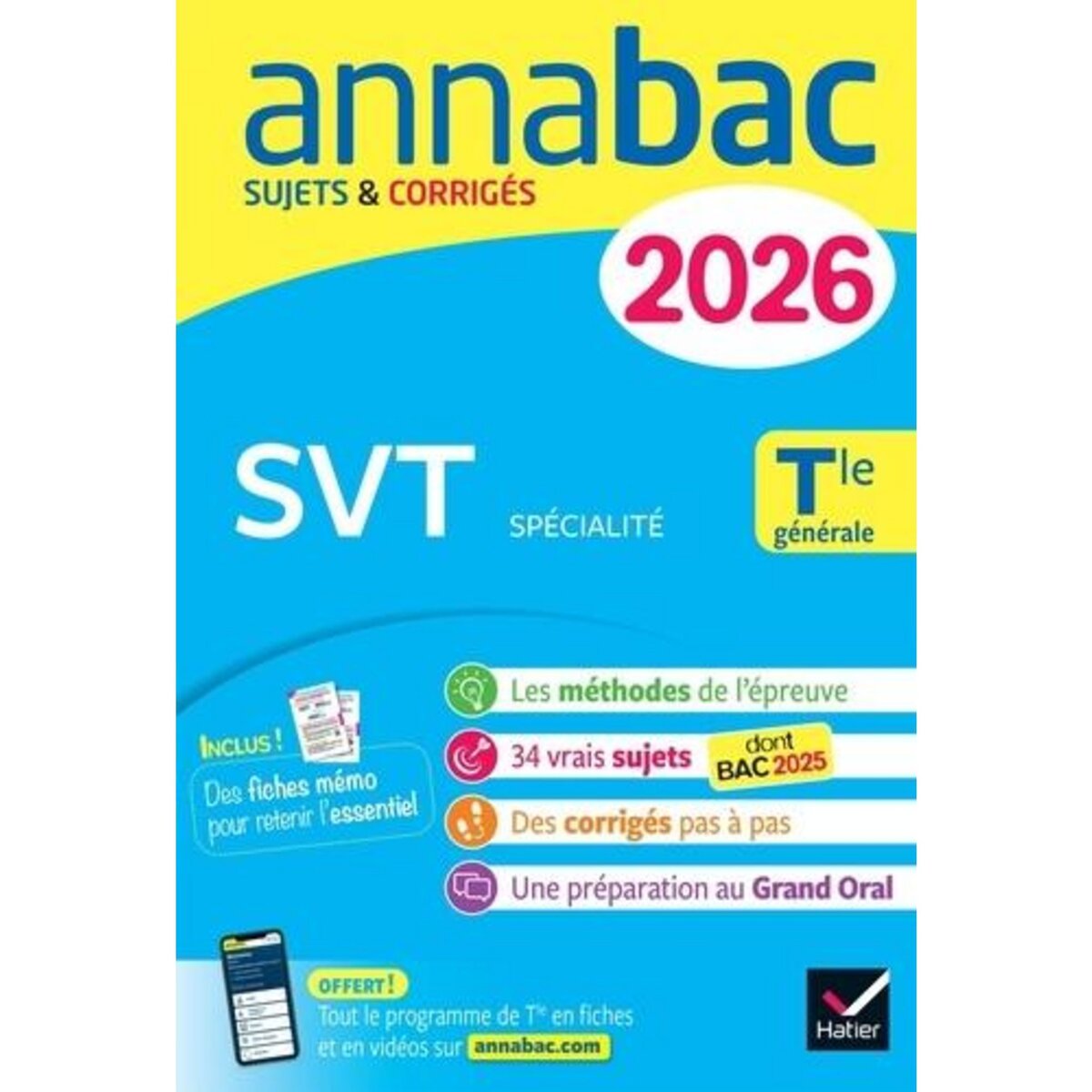 SVT SPECIALITE TLE GENERALE. SUJETS & CORRIGES, EDITION 2026, Hervé Hélène
