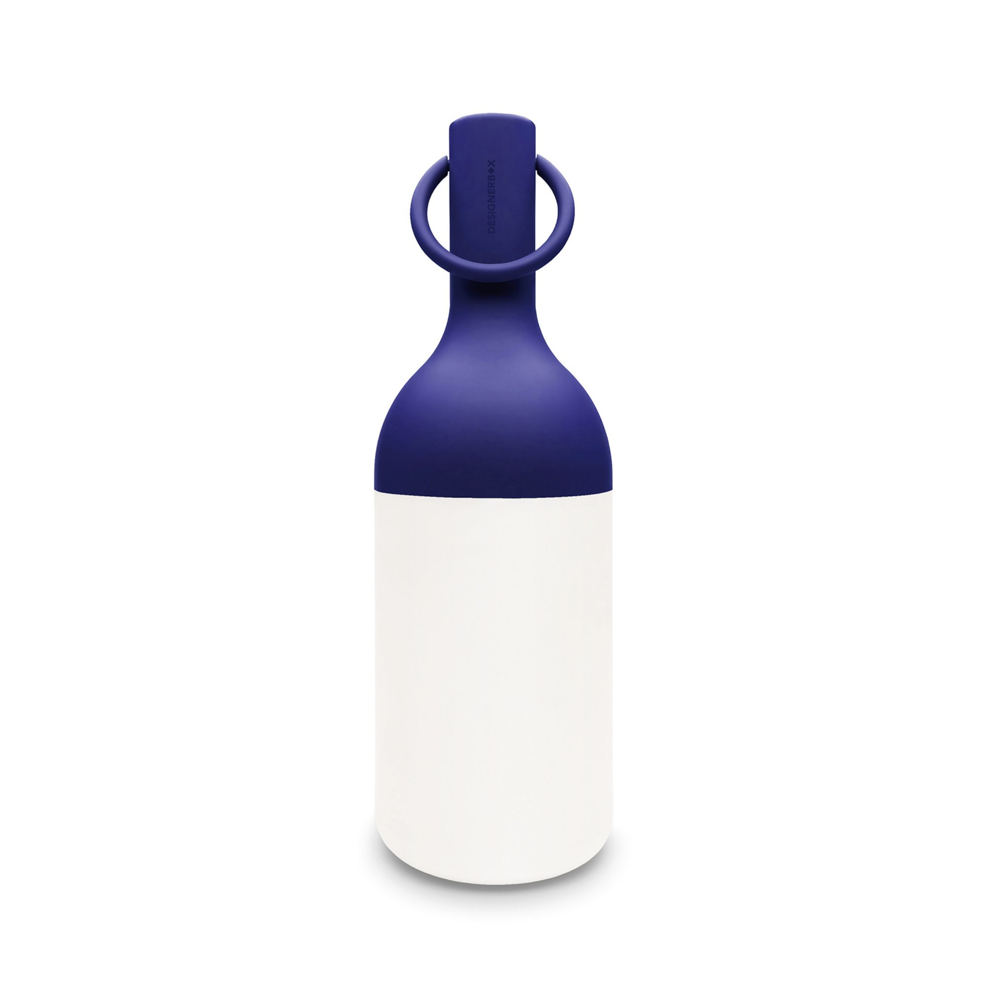 MAISON PAVANE Petite lampe nomade en plastique bleu-Elo