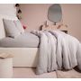 Voir la diapositive 2 : Les Ateliers du Linge Parure De Couette 3 Pcs 240x220 100% Gaze De Coton Lavé Gris Glacier