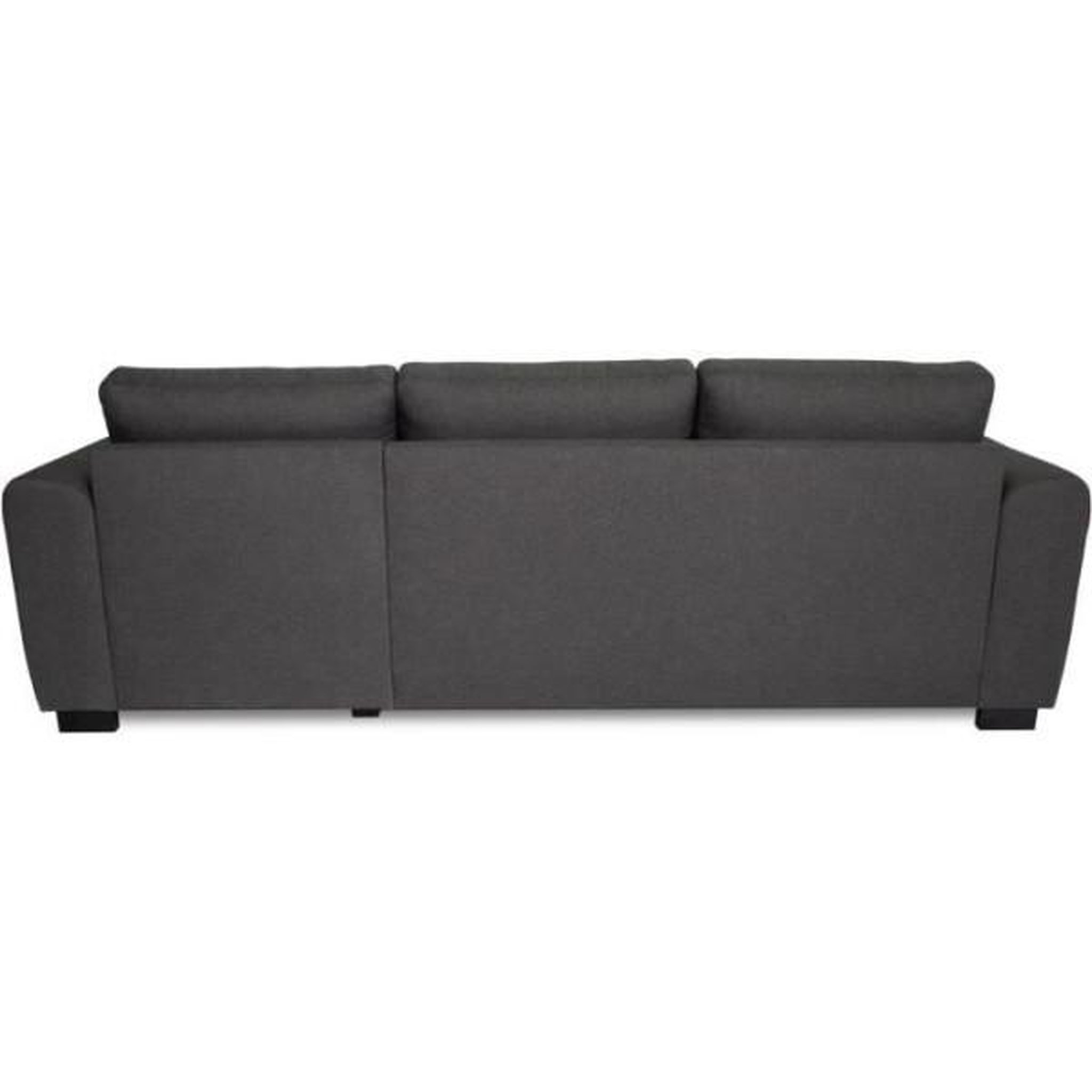 Voir la diapositive 5 : MARKET24 Canapé d'angle fixe réversible 4 places - Tissu Anthracite - L245 x P150 x H86 cm - HAMILTON - Fabriqué en Ukraine