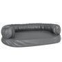 Voir la diapositive 2 : VIDAXL Lit pour chien ergonomique Mousse Gris 75x53 cm Similicuir