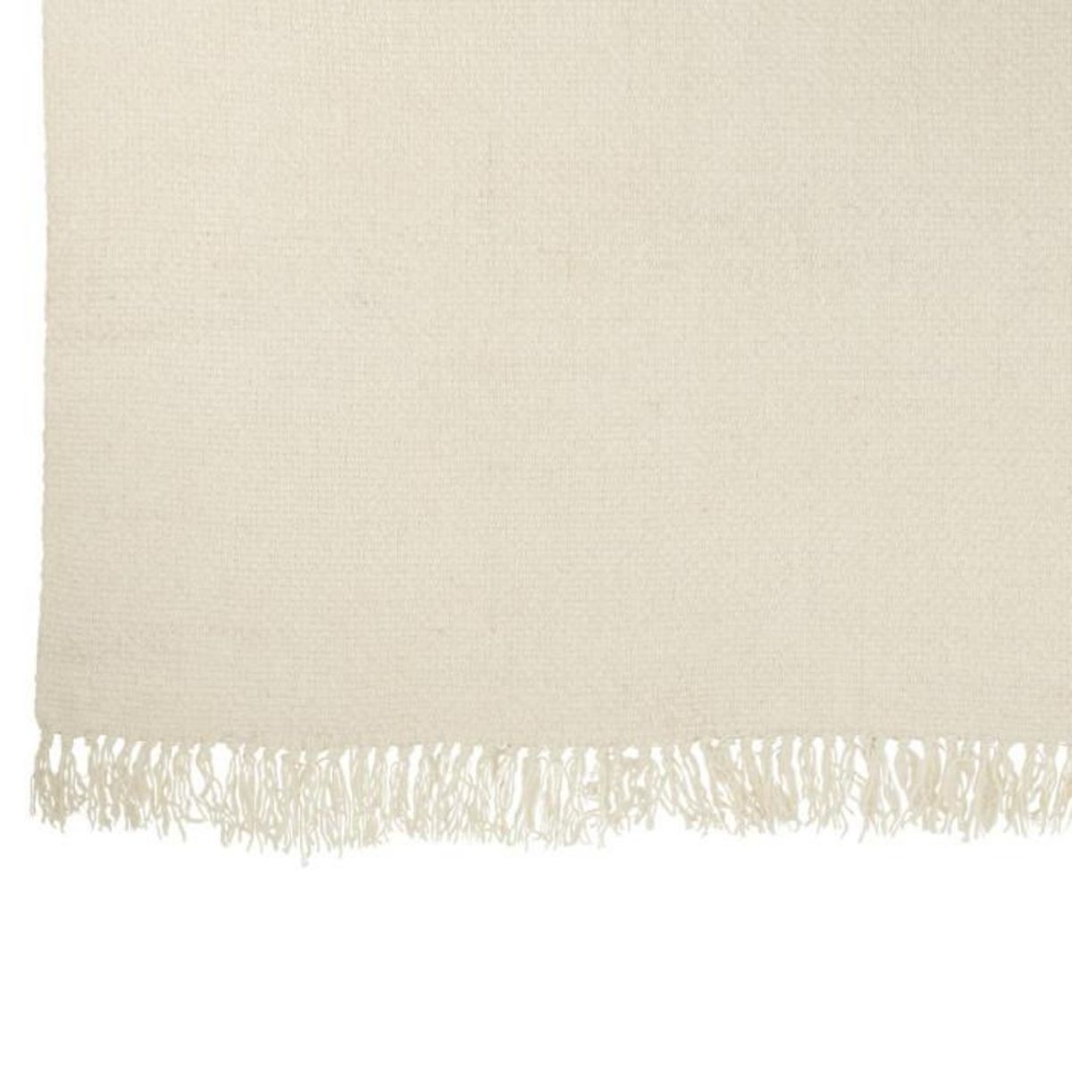 Paris Prix Plaid Tissé en Viscose  Saya  130x180cm Blanc