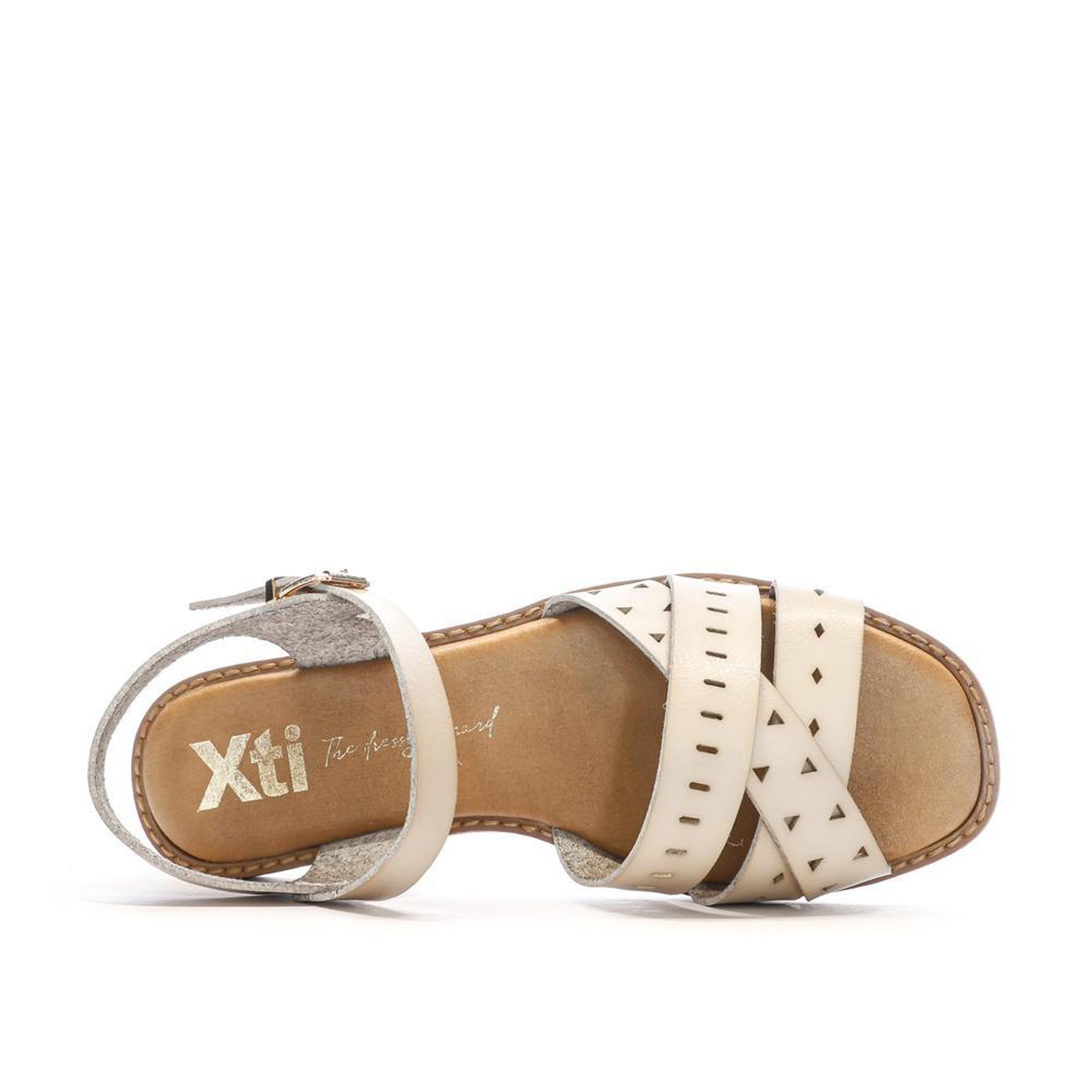 Voir la diapositive 4 : XTI Sandales Blanc/Beige Femme Xti 143868