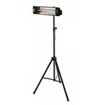 Habitat et Jardin Trépied pour Radiateur électrique - 1.1-1.8 m - Noir