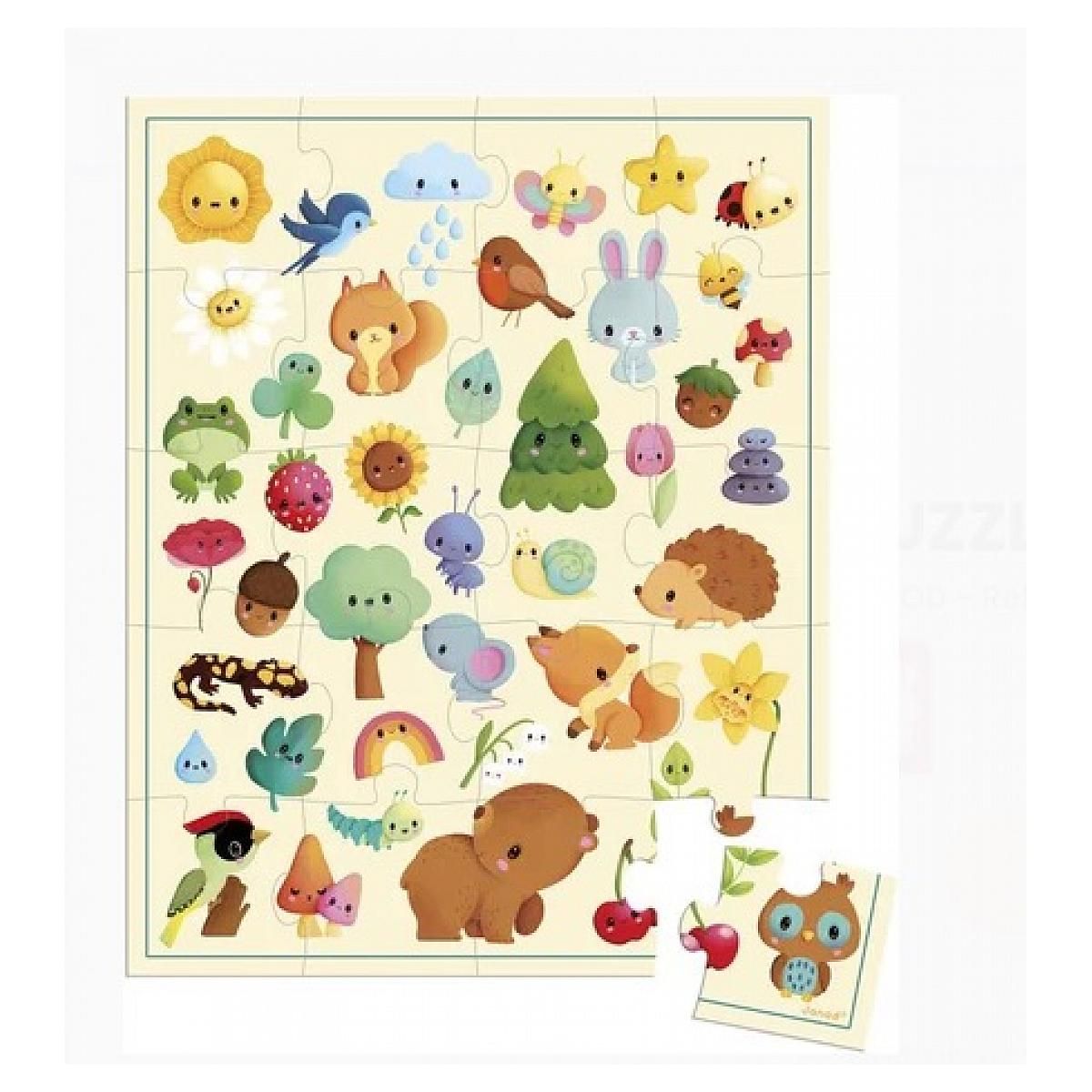 Juratoys-Janod Puzzle Imagier de la nature - 20pcs