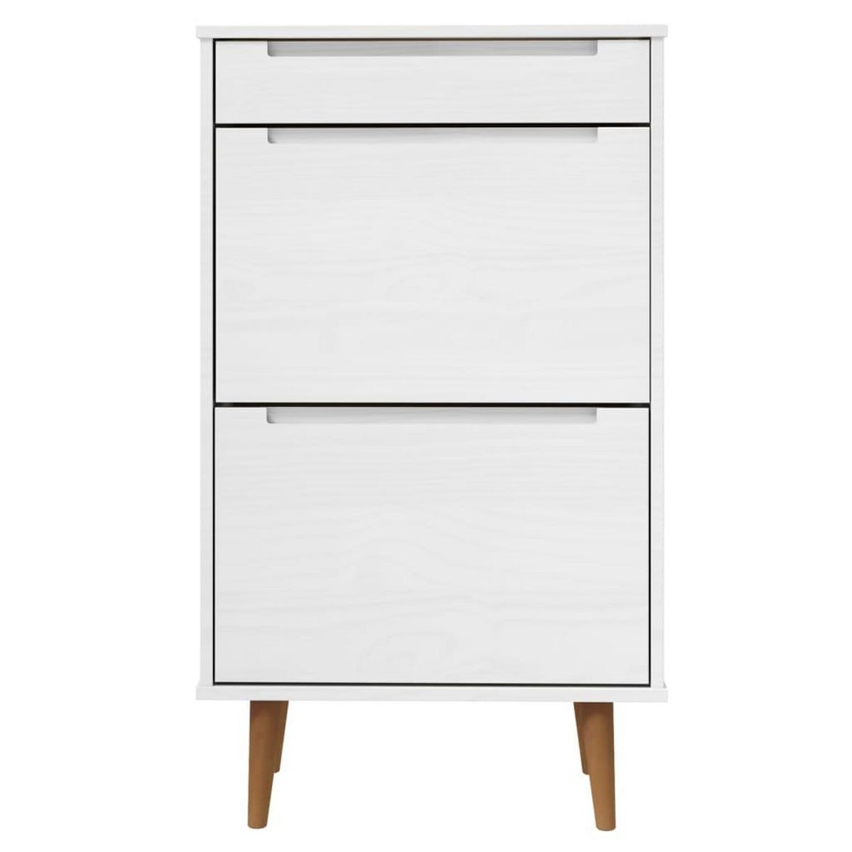 VIDAXL Armoire a chaussures MOLDE Blanc 59,5x35x103 cm Bois de pin
