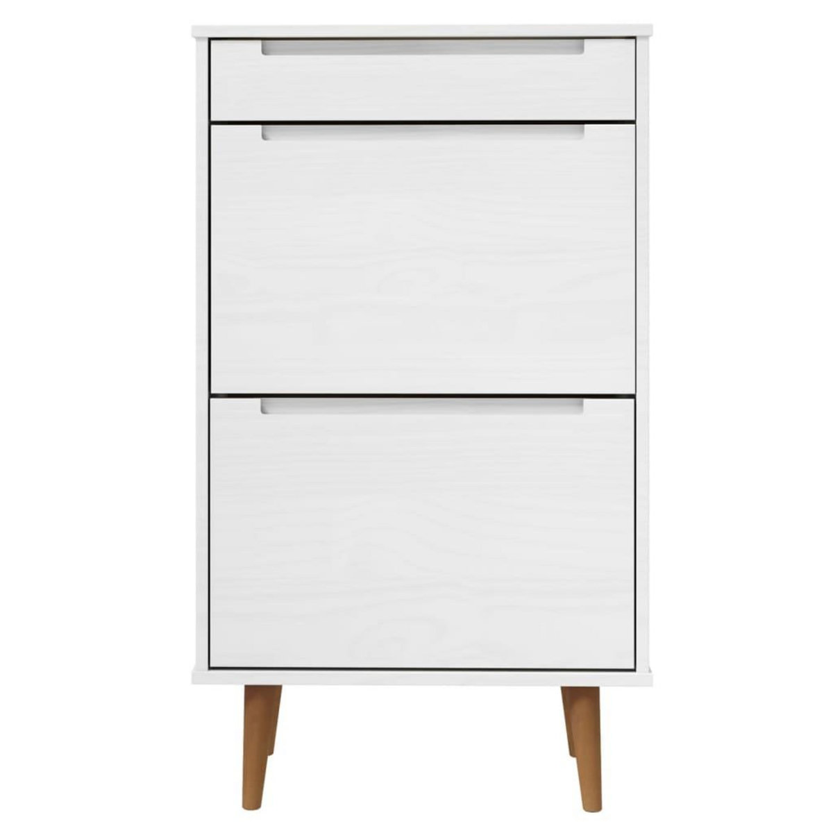 VIDAXL Armoire a chaussures MOLDE Blanc 59,5x35x103 cm Bois de pin