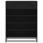 Voir la diapositive 4 : VIDAXL Meuble a chaussures noir 75x38x97,5 cm bois d'ingenierie metal
