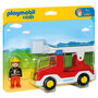 Voir la diapositive 1 : PLAYMOBIL 6967 - 1.2.3 - Camion de pompier avec échelle pivotante 