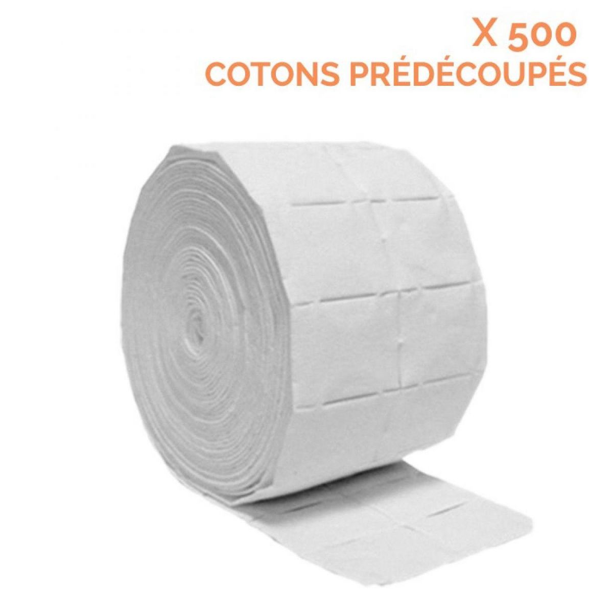 VIVEZEN Rouleau de 500 cotons manucure de cellulose