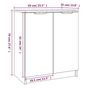 Voir la diapositive 6 : VIDAXL Meuble a chaussures Chene marron 59x35x70 cm Bois d'ingenierie