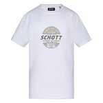 Schott T Shirt  Garçon Schott Print. Coloris disponibles : Blanc