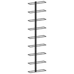 VIDAXL Casier à bouteilles mural pour 9 bouteilles Noir Fer