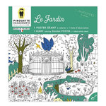 PIROUETTE CACAHOUETE Poster Geant - Coloriage - Le Jardin