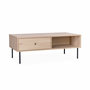 Voir la diapositive 1 : SWEEEK Table basse. Braga. un tiroir. deux espaces de rangement. L 110 x l 59 x H 41cm
