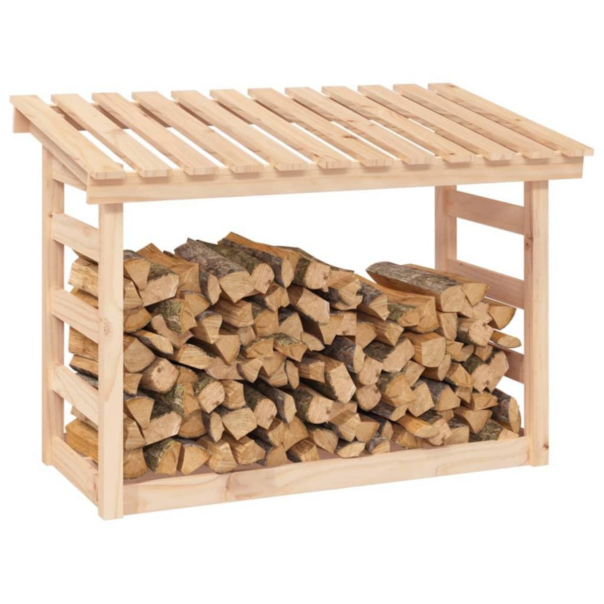 VIDAXL Support pour bois de chauffage 108x64,5x78 cm Bois de pin