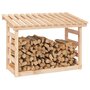 Voir la diapositive 4 : VIDAXL Support pour bois de chauffage 108x64,5x78 cm Bois de pin