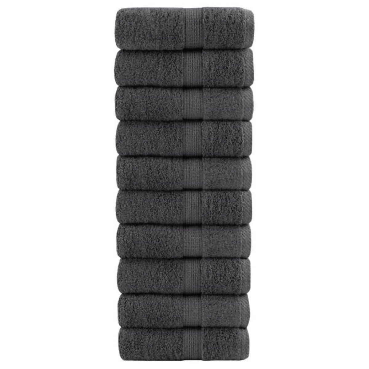 VIDAXL Serviettes d invité de qualité supérieure SOLUND 10pcs 600 g m²