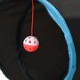 Voir la diapositive 5 : VIDAXL Tunnel pour chats en forme de S Noir et bleu 122 cm Polyester