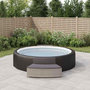 Voir la diapositive 1 : VIDAXL Bancs de spa avec coussins lot de 2 gris resine tressee