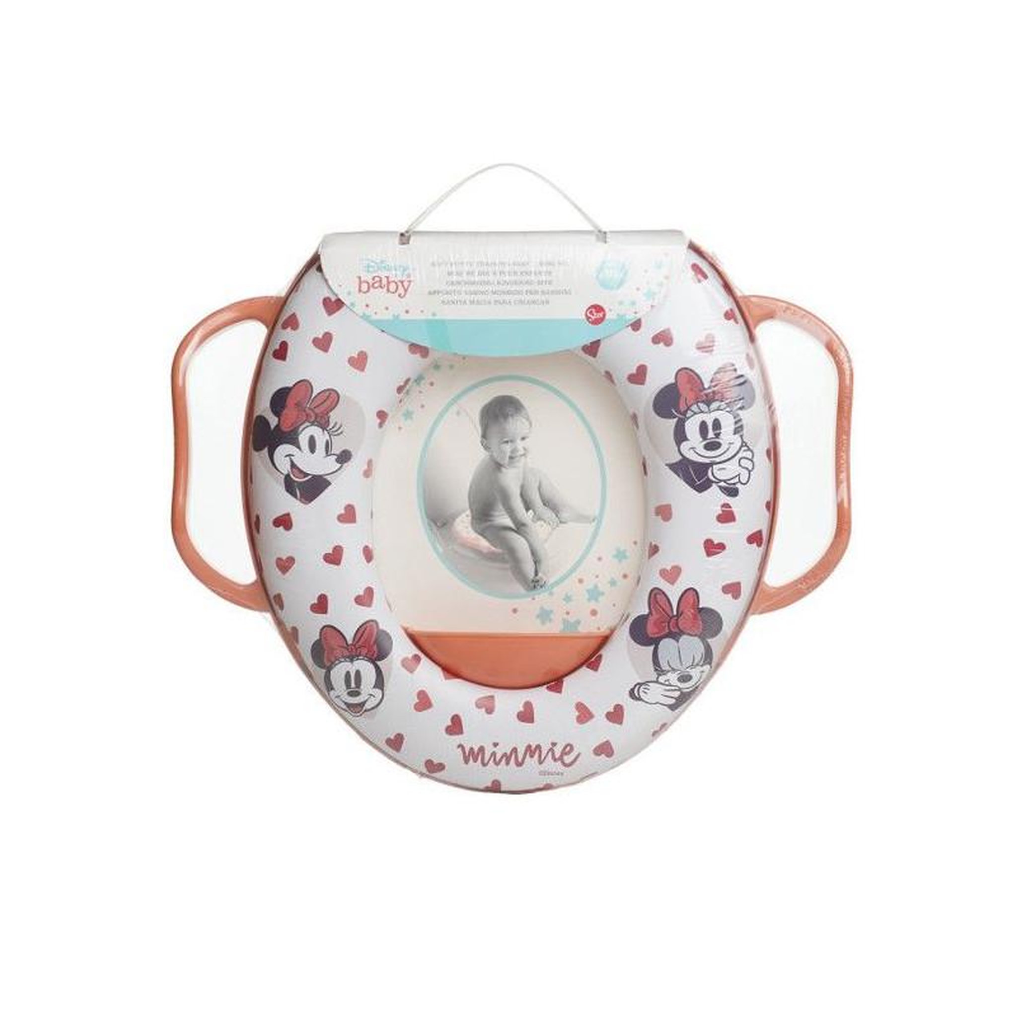Voir la diapositive 3 : THERMOBABY REDUCTEUR WC CONFORT AVEC POIGNEES MINNIE