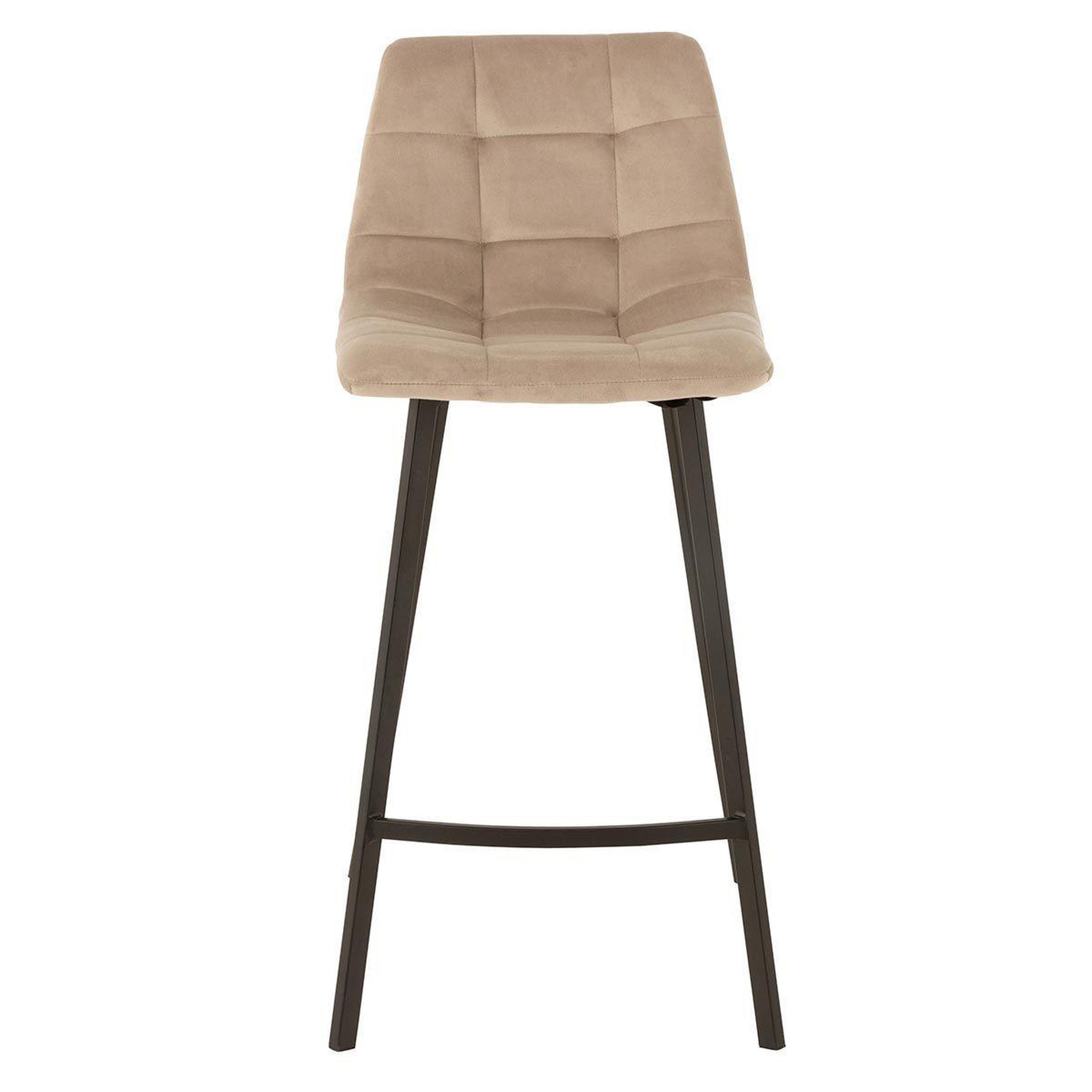 Voir la diapositive 2 : J-LINE Chaise de bar design  olivier  95cm beige