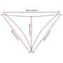 Voir la diapositive 6 : VIDAXL Voile parasol tissu oxford triangulaire 4x4x5,8 m vert fonce