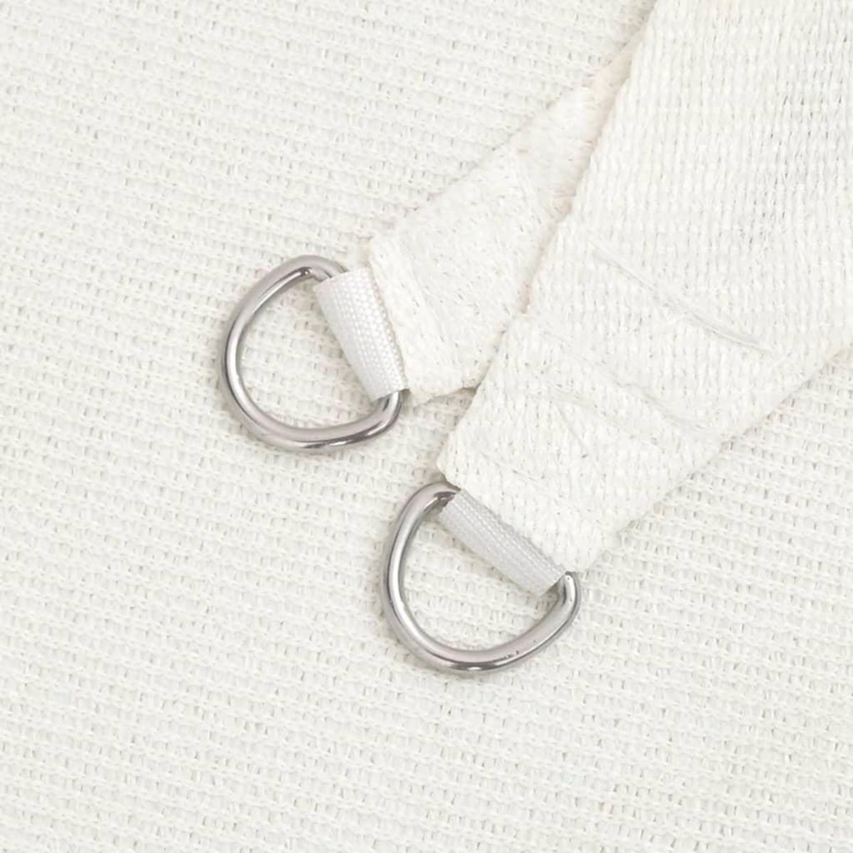 VIDAXL Voile d'ombrage 160 g/m^2 Blanc 4x5x5 m PEHD