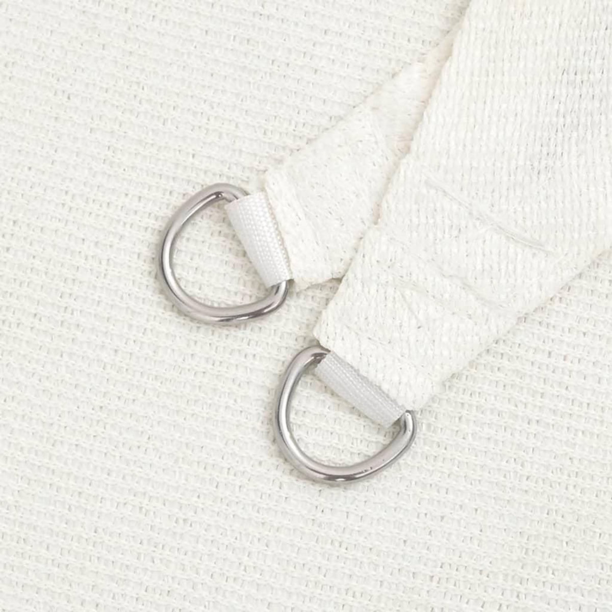 VIDAXL Voile d'ombrage 160 g/m^2 Blanc 4x5x5 m PEHD