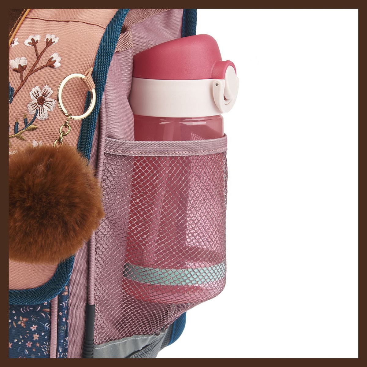 AUCHAN Cartable 36 cm rose FOREST NEST