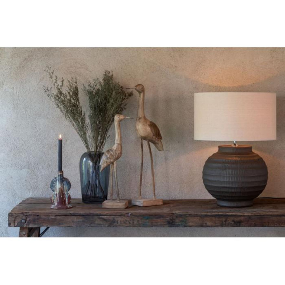 Paris Prix Statue Déco Oiseau en Bois  Denny  52cm Marron