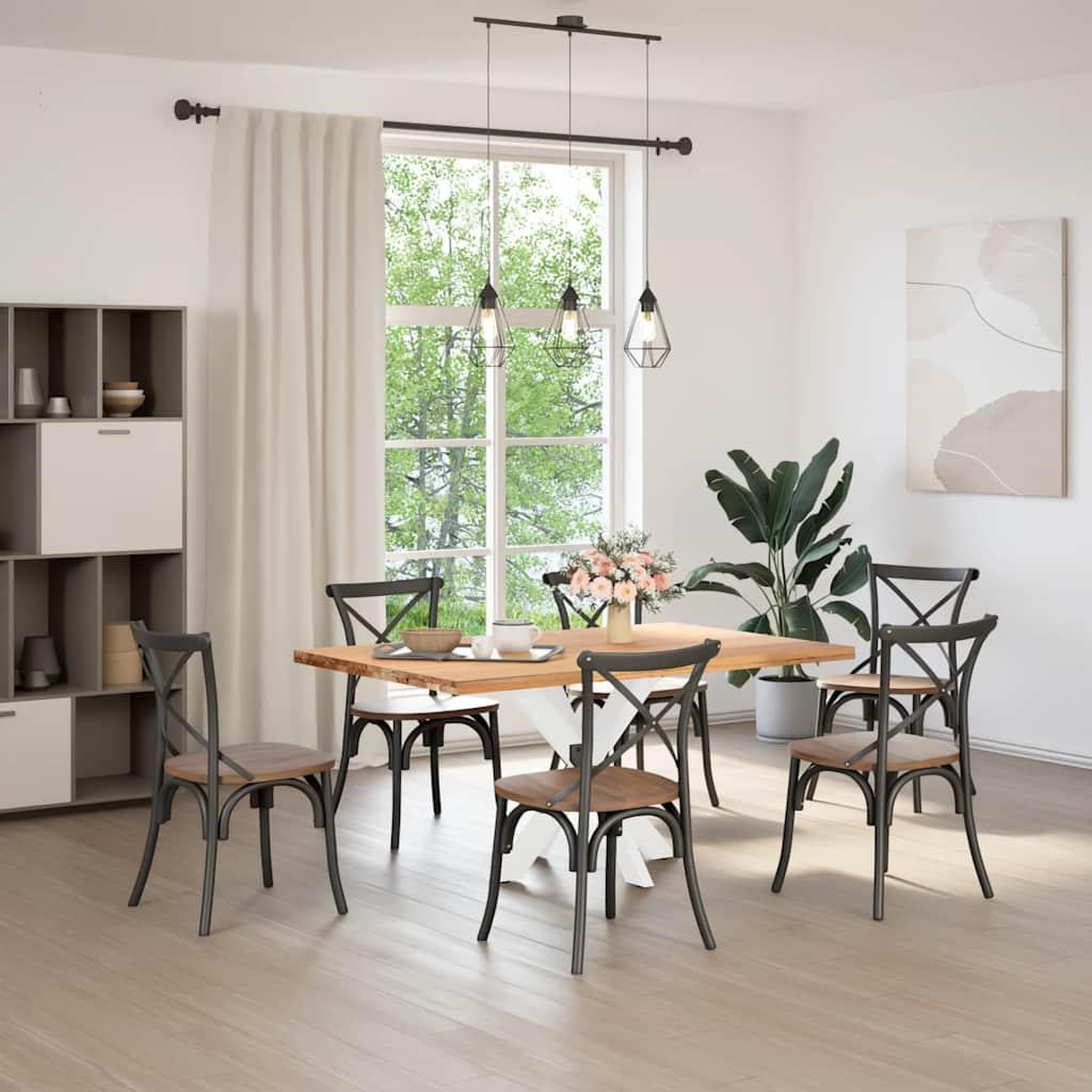 Voir la diapositive 2 : VIDAXL Pied de table a manger forme d'araignee blanc 85x85x(72-73) cm