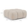 Voir la diapositive 6 : LISA DESIGN Ruby - pouf en velours texturé