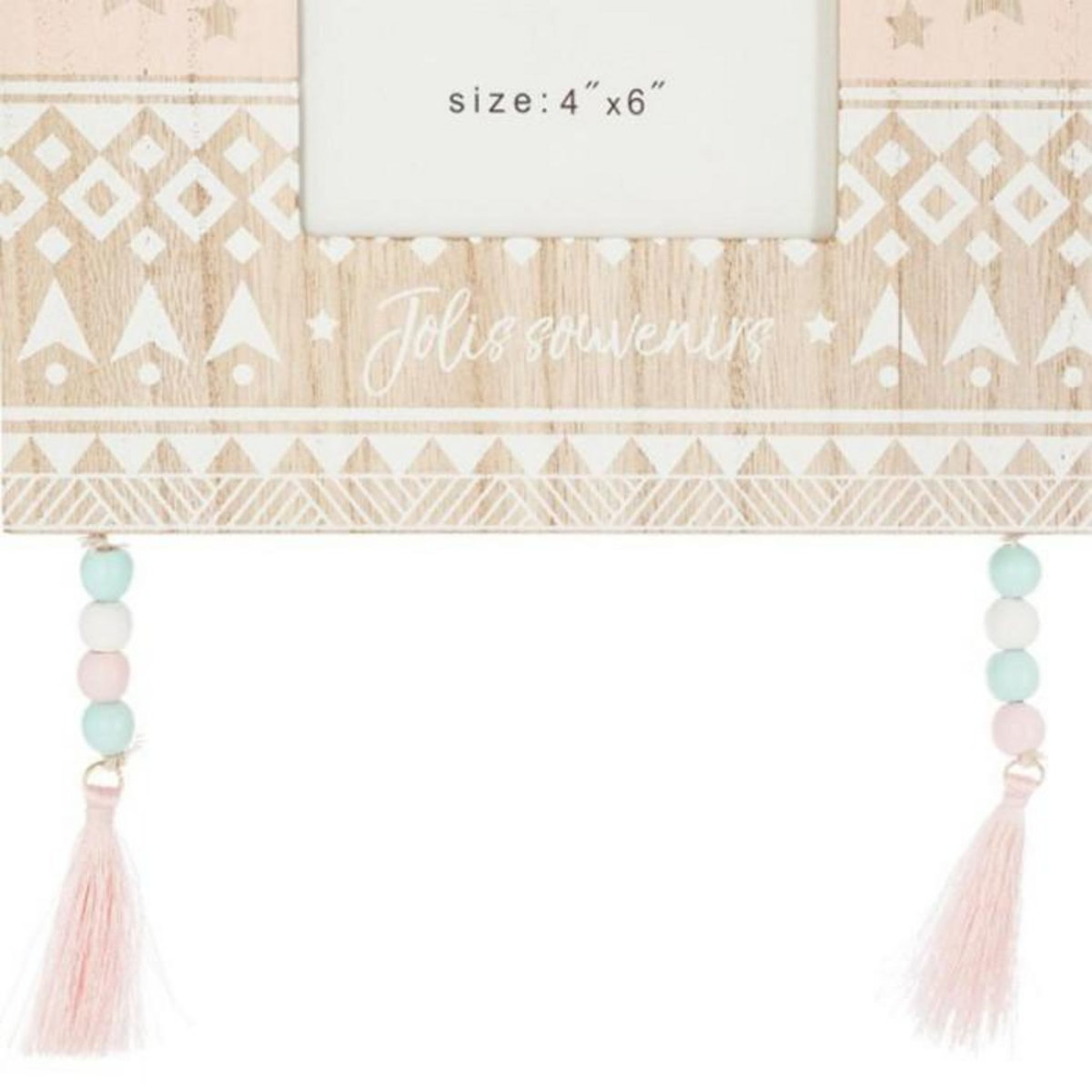 Atmosphera Kids Cadre Photo A Suspendre  Houppe  10x15cm Naturel