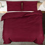 Voir la diapositive 5 : VIDAXL Ensemble de housse de couette Bordeaux 200x220 cm Microfibre