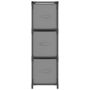 Voir la diapositive 3 : VIDAXL Armoire de rangement 3 tiroirs en tissu Gris 34x34x101 cm Acier
