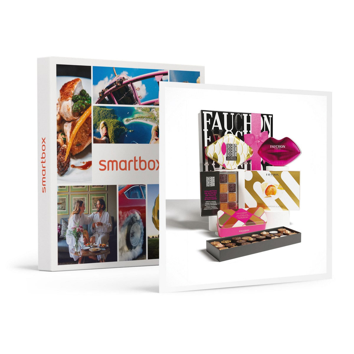 Smartbox Deux coffrets Signatures Fauchon : produits gourmets salés et sucrés livrés à domicile - Coffret Cadeau Gastronomie