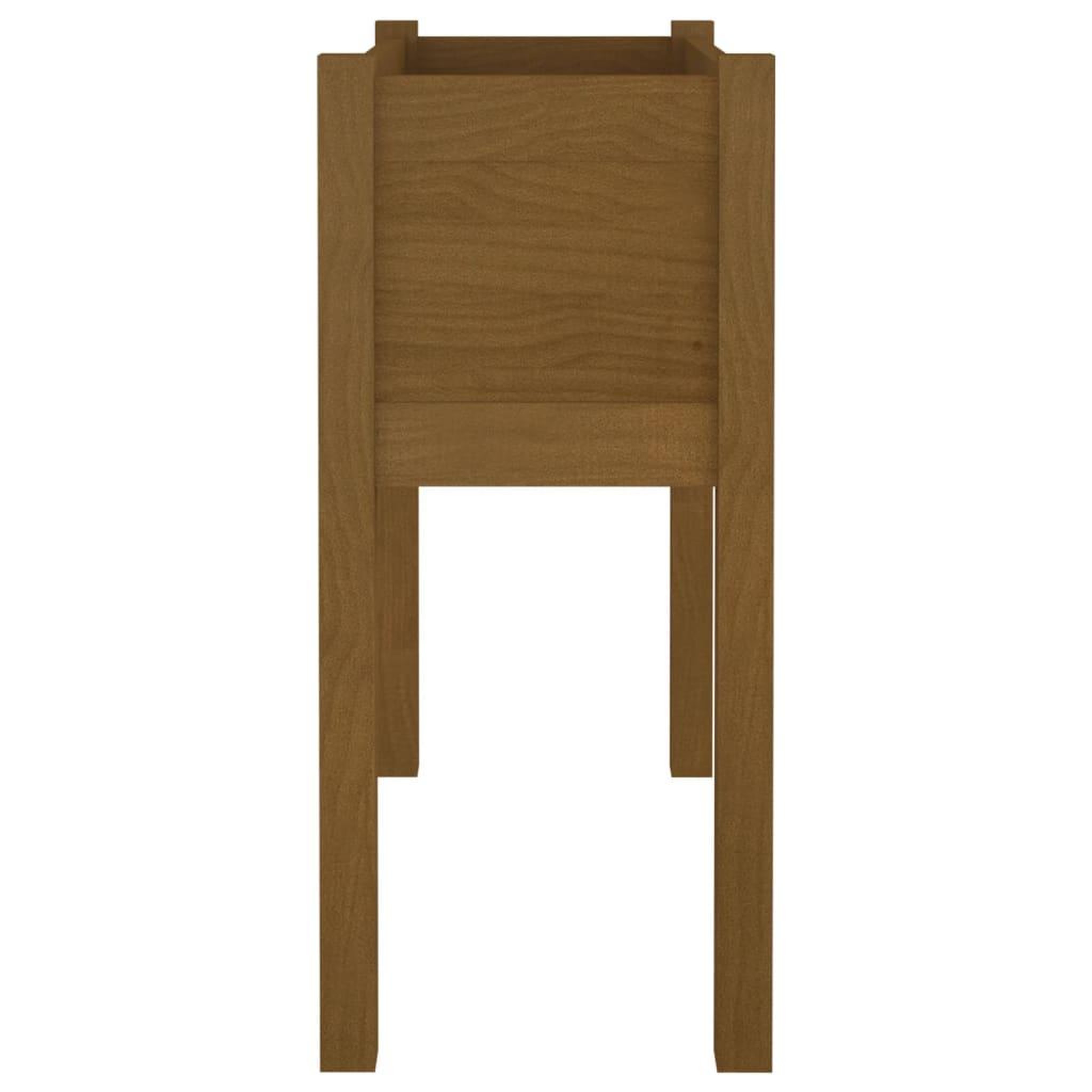 Voir la diapositive 5 : VIDAXL Jardinieres 2 pcs Marron miel 70x31x70 cm Bois de pin massif