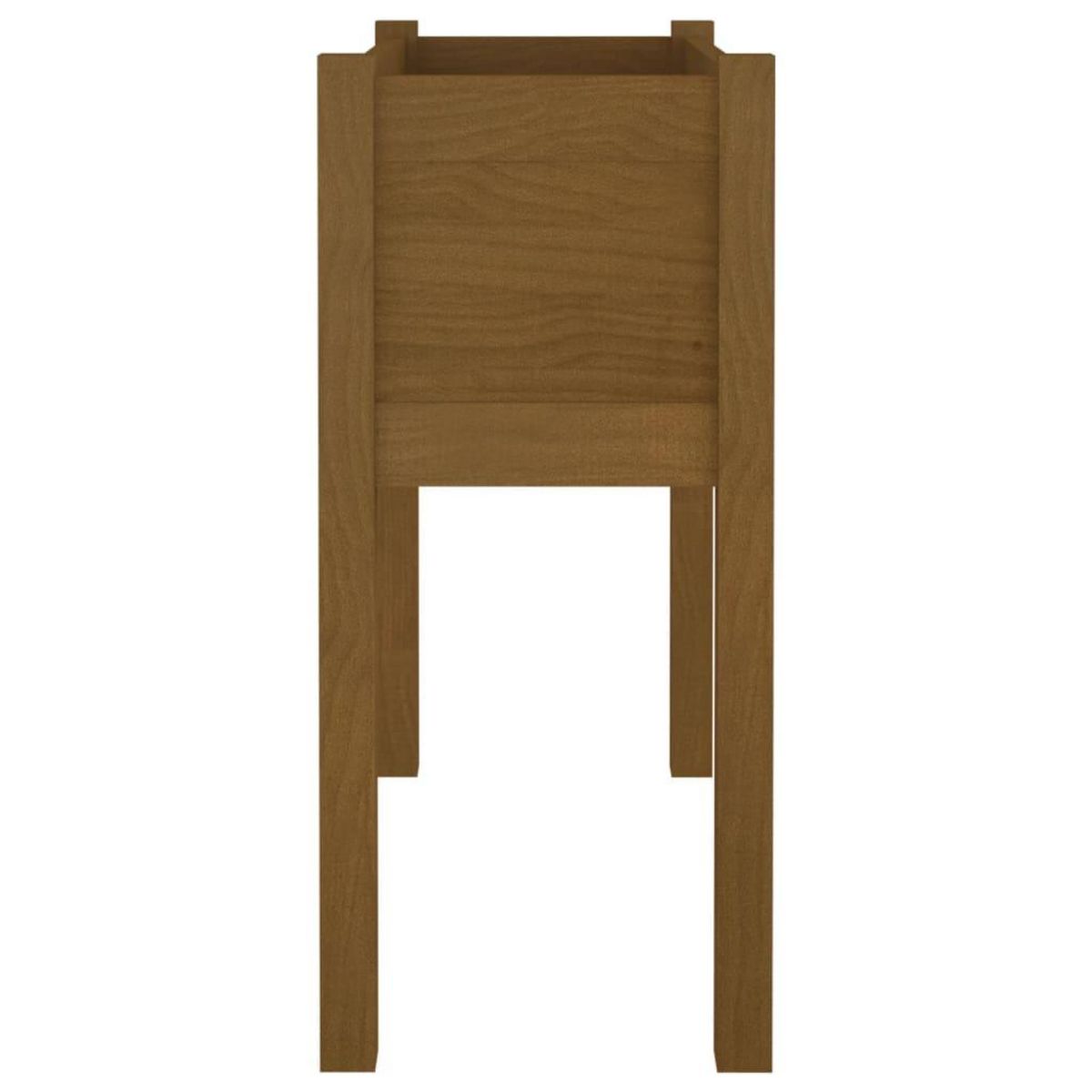 VIDAXL Jardinieres 2 pcs Marron miel 70x31x70 cm Bois de pin massif