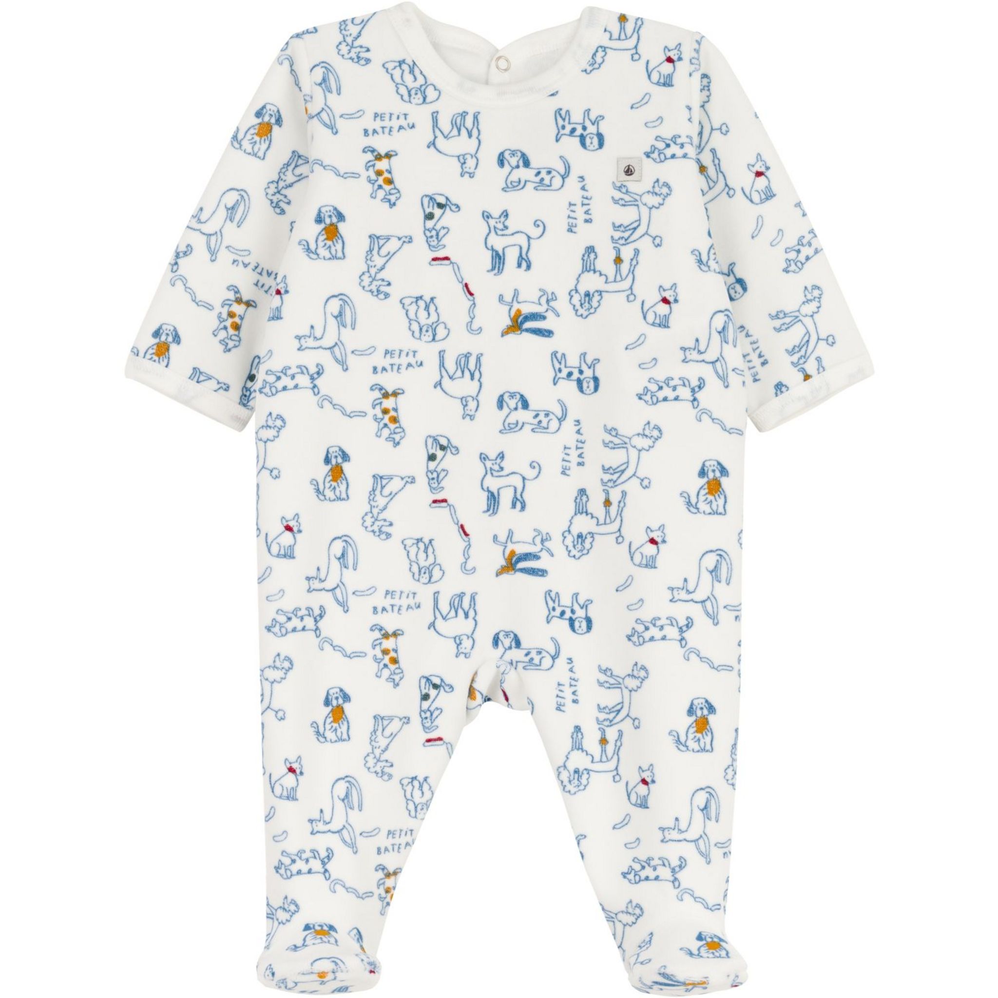 Pyjama Dors Bien Petit Bateau Mixte Bébé – En Côte De Coton, Avec Moufles Intégrées, Boutons-pression