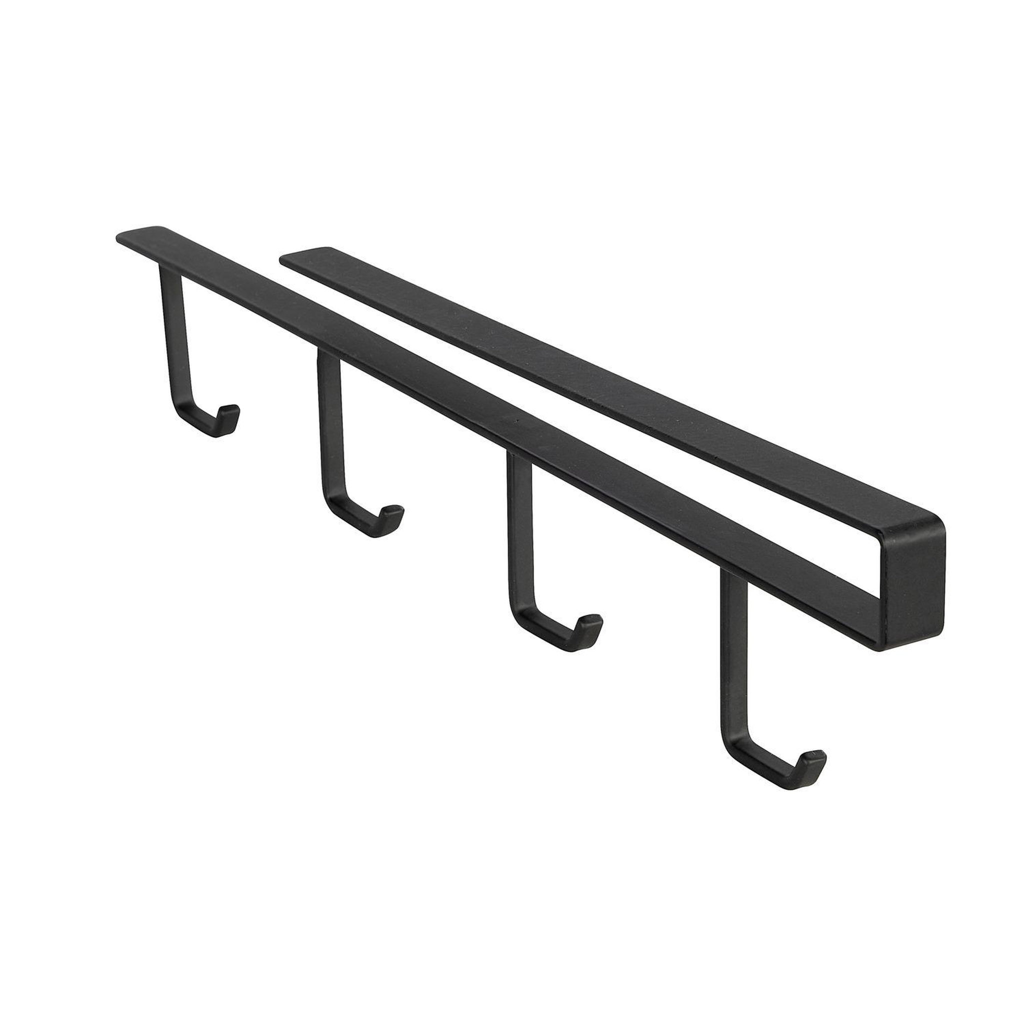 Voir la diapositive 3 : Wenko Rangement de placard cuisine - Porte 4 Tasses - Noir