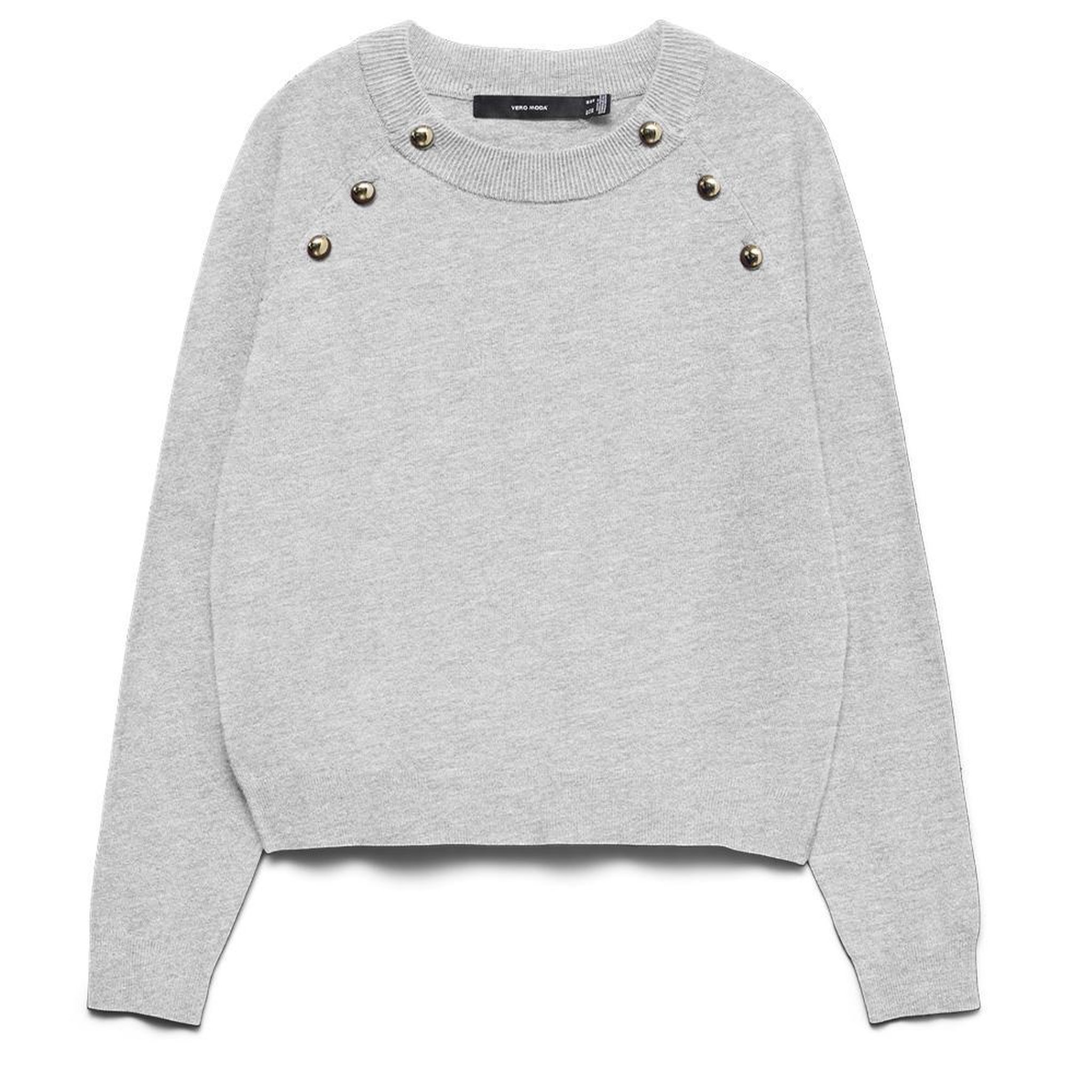 Vero Moda Pull Gris Femme Vero Moda Happy. Coloris disponibles : Gris