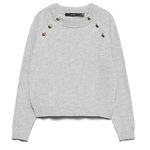 Vero Moda Pull Gris Femme Vero Moda Happy. Coloris disponibles : Gris