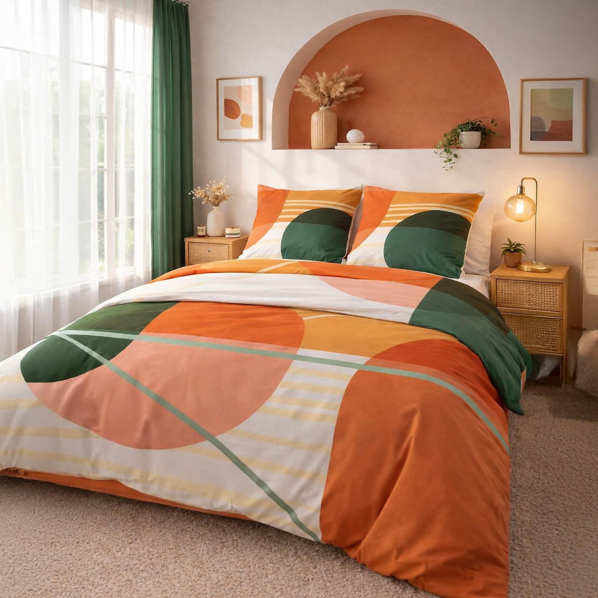 Les Ateliers du Linge Parure de housse de couette 100% coton 57fils zoom