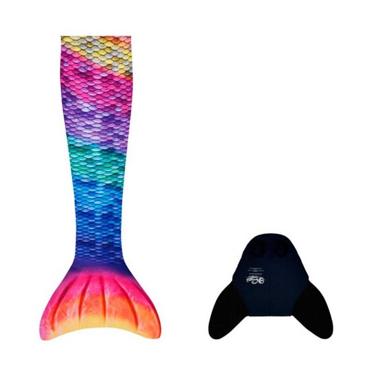 KUAKI MERMAIDS Queue de sirène  XXS Arc-en-Ciel + Monopalme