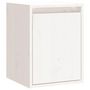 Voir la diapositive 2 : VIDAXL Armoire murale Blanc 30x30x40 cm Bois de pin massif