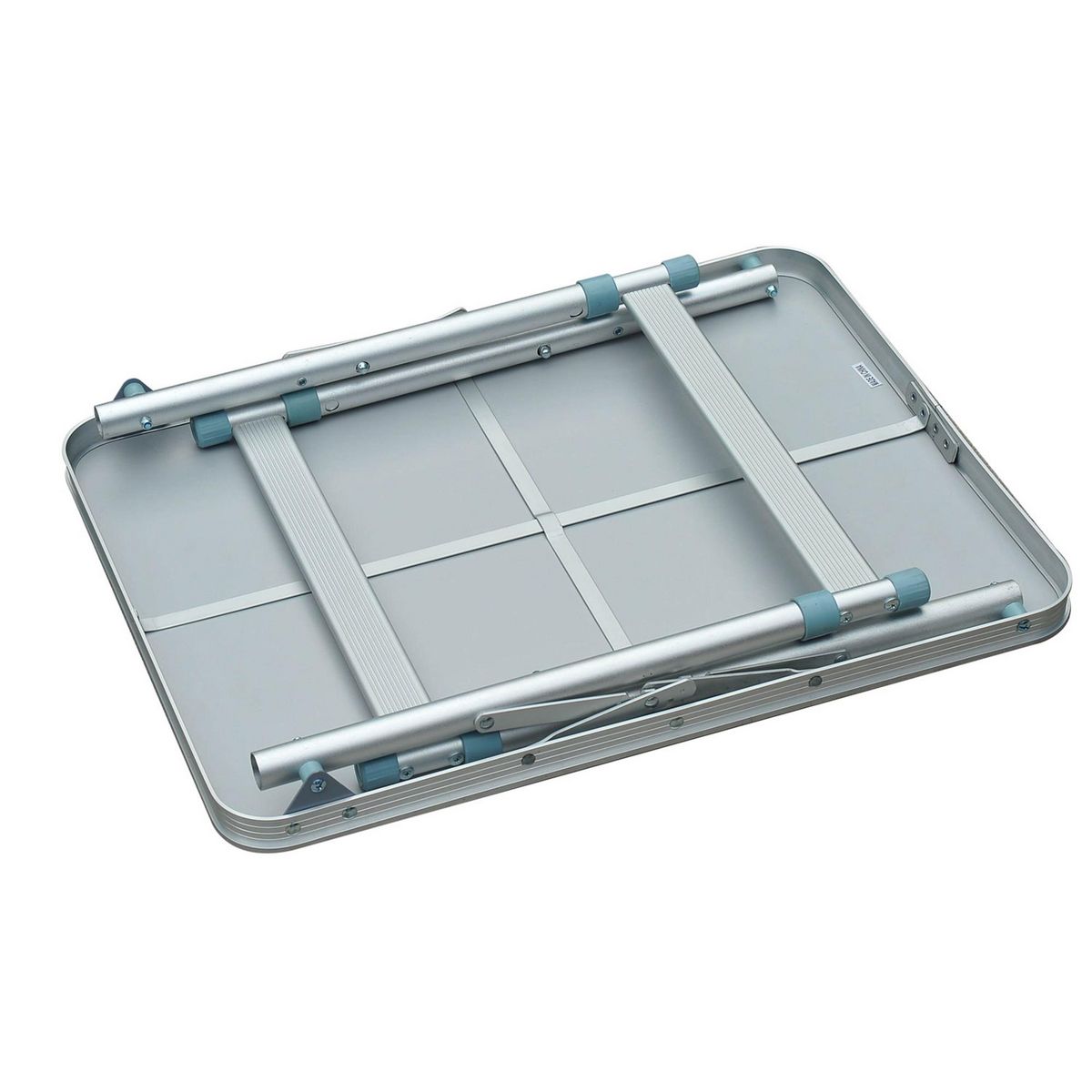 OUTSUNNY Table pliante table de camping table de jardin hauteur réglable aluminium MDF blanc